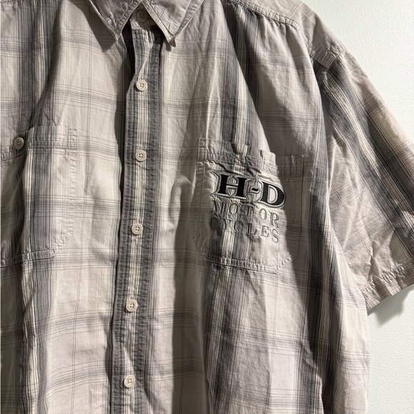 Harley-Davidson Men's Casual Plaid Shirt - Picture 4 of 4